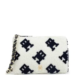 Tommy Hilfiger Black & White Fur Medium Cross Body Bag image 1