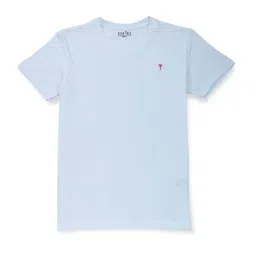 Palm Tree Kids White Cotton Regular Fit T-Shirt image 1