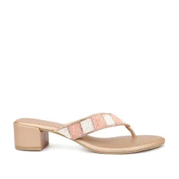 Inc.5 Women's Rose Gold Thong Sandals image 1