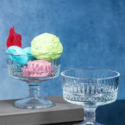 Pasabahce Transparent Glass Ice-Cream Bowl (0.25 L) - Set of 4 image 1