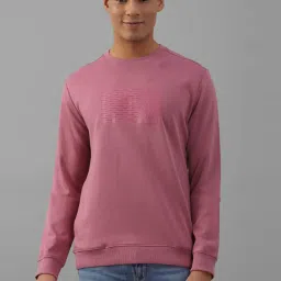 Allen Solly Pink Cotton Regular Fit Printed Sweatshirt image 1
