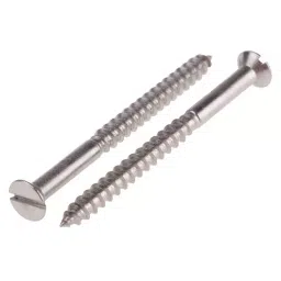 RS PRO Slot Countersunk Stainless Steel Wood Screw, A2 304, No. 8 Thread, 50mm Length (Pack of 50)-picture-23