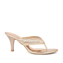 Inc.5 Women's Rose Gold Thong Stilettos image 1