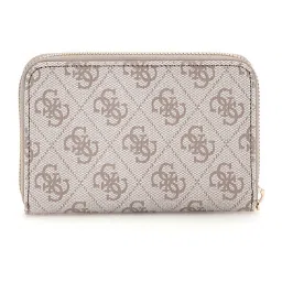 Guess Dark Taupe Zamira Logo Zip Around Wallet image 2