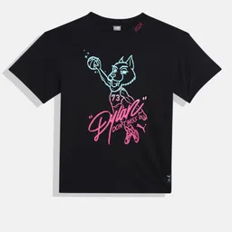 Puma Boys Basketball Dylan Typography Print Pure Cotton Relaxed Fit T-shirt-picture-36