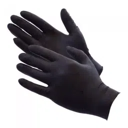 Sehat Plus Examination Hand Gloves Nitrile Black Size L (Pack of 50 Pair) image 1