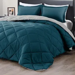 THEGASBH Teal & Teal AC Room 150 GSM Comforter-picture-29