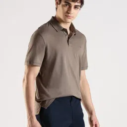 Calvin Klein Jeans Brown Cotton Regular Fit Polo T-Shirt image 4