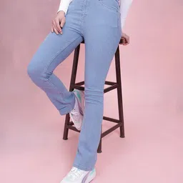 DressBerry Women Mid-Rise Stretchable Bootcut Jeans-image-73