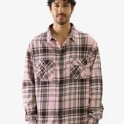 The Souled Store Multicolored Cotton Relaxed Fit Checks Shirts-image-57