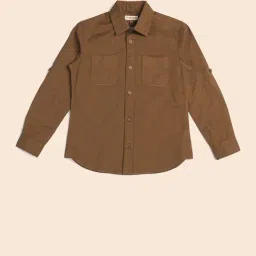 U.S. Polo Assn. Boys Brown Cotton Shirt image 5