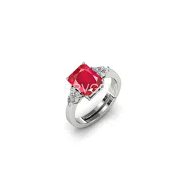 RRVGEM 4.25 Ratti Ruby Silver Plated Finger Ring-picture-42
