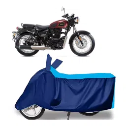 Auto Pearl Two Wheeler Cover for Benelli Imperiale 400 - Cyan, Blue-image-66