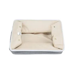 HomeStorie Grey 2 Pcs Eco-Friendly Foldable Storage Basket Bins Multi-Utility Organisers image 3