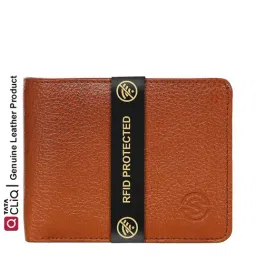 Scharf Georgia Tan Formal Leather Rfid Bi-Fold Wallet for Men-picture-40