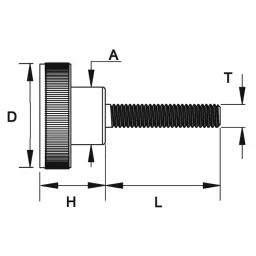 RS PRO Black Knurled Clamping Knob M6 Threaded Stud, 7027544 image 5