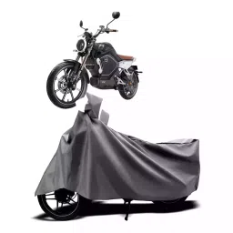 Auto Pearl Two Wheeler Cover with Bag for Revolt RV Cafe Racer BS6, Silver-picture-34