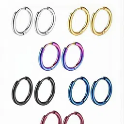 HOUSEOFTRENDZZ Contemporary Hoop Earrings-picture-13