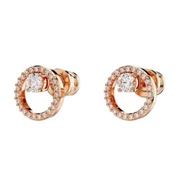 SWAROVSKI Rose Gold-Plated Crystals Stone-Studded Earrings image 3