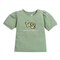 Tiny Girl Print Cotton Top image 1