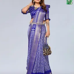 Moda Rapido Bandhani Zari Saree-image-49