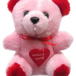 Tickles I Love You Teddy Soft Stuffed Plush Toy For Kids Boys & Girls Birthday Gifts (Color: Pink & Red; Size: 7 cm) image 2