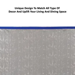 RUBOXA Grey Cotton 4-Seater Table Cover image 3