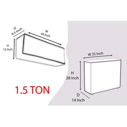 The Furnishing Tree Split AC cover for indoor and outdoor unit of 1.5 ton waterproof and dustproof image 5
