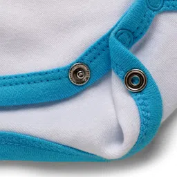 Babyhug 100% Cotton Knit Full Sleeves Onesie with Animal Print - White image 5