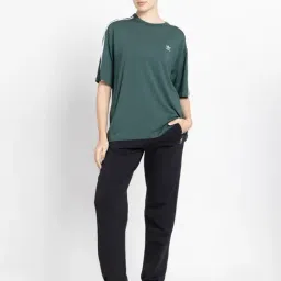 adidas Originals Green OVERSIZED Stripes T-Shirt-picture-32
