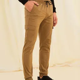 Red Flame Men Stretchable Joggers-image-39