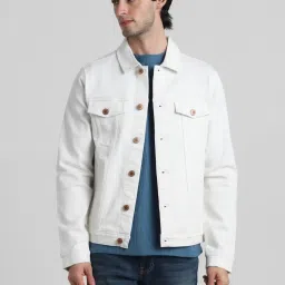 Jack & Jones White Regular Fit Denim Jacket image 1