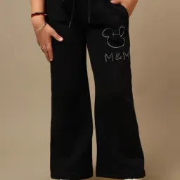 Kidsville Girls Black Printed Joggers-picture-42