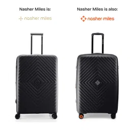 Nasher Miles Antwerp Hard-Sided Polypropylene Check-in Luggage Black 24 inch |65cm Trolley Bag image 2