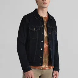 Jack & Jones Dark Blue Regular Fit Denim Jacket image 1