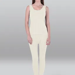 LUX Inferno Off-White Striped Tank Top Leggings Set image 1