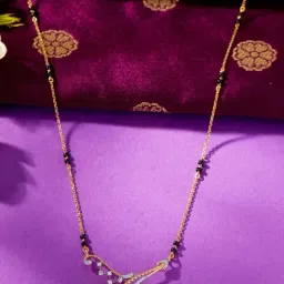 P.N.Gagdil Jewellers Heavenly Bond Gold & Diamond Modern Mangalsutra for Woman-image-76