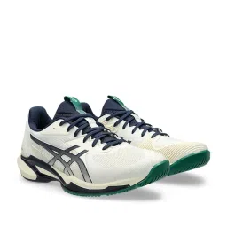 Asics Men's SOLUTION SPEED FF 3 Cream & Midnight Tennis Shoes image 2