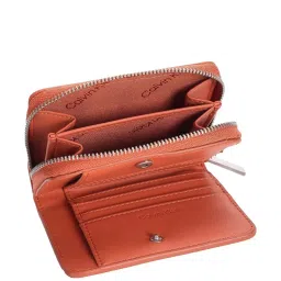 CALVIN KLEIN Red Zip Around Wallet image 2