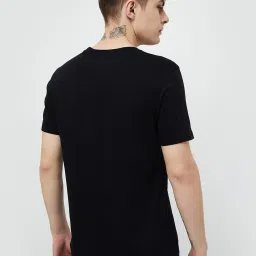 Forca by Lifestyle Black Regular Fit Printed Crew T-Shirt image 2