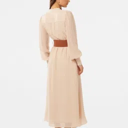 Forever New Anja Self Stripe Belted Maxi Dress image 2