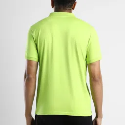 Reebok Lime Green Slim Fit Sports Polo T-Shirt image 2