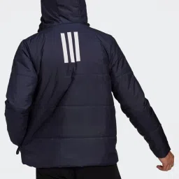 Adidas Blue Regular Fit Quilted Sports Jacket image 2