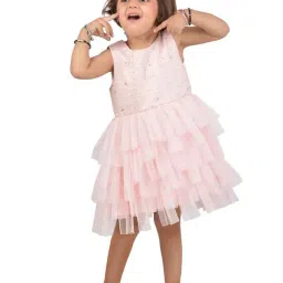 KidsDew Kids Pink Embellished Dress-picture-21