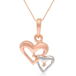 Malabar Gold and Diamonds 18k Gold Heart Pendant without Chain for Women-picture-36