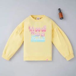 Ed-a-Mamma Kids Yellow Graphic Print Full Sleeves Sweatshirt-picture-37
