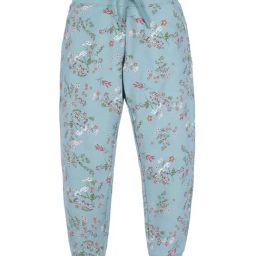 Plum Tree Kids Blue & Red Cotton Floral Print Joggers-picture-3