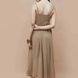 Ginger By Lifestyle Brown Regular Fit Dress image 2