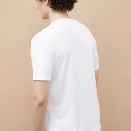 Fame Forever By Lifestyle White Regular Fit Printed T-Shirt image 2