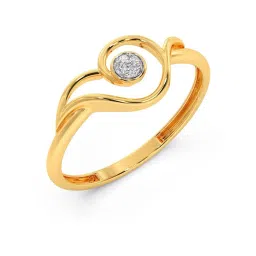 Candere by Kalyan Jewellers Stylish Design 14k Yellow Gold & Diamond Ring image 1